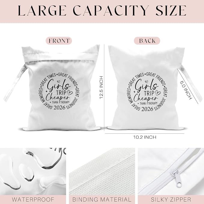 Girls Trip Gifts Wet Dry Bag, Beach Bag Wet Bag Favors, - Image 2