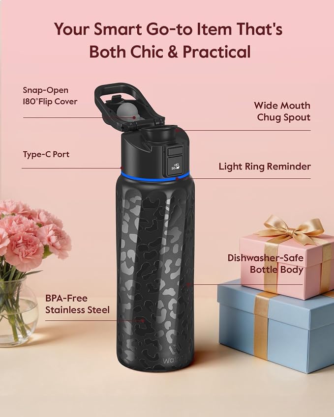BOOST Smart Water Bottle with Reminder & Tracker, Double Wall Vacuum Insulated - Image 6