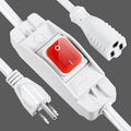 Outdoor Waterproof On/Off Switch Extension Cord, Heavy Duty 125v/250v Black by EasyToOperateLow-CostSolution