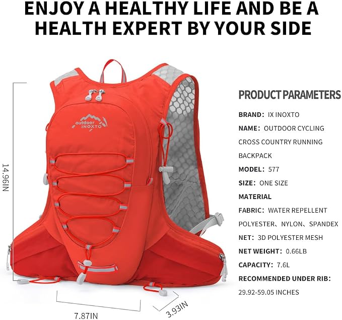 IX INOXTO Running Hydration Vest - Image 2
