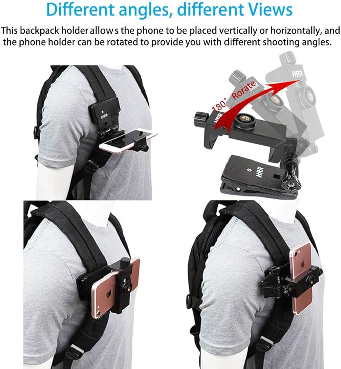 Backpack Clip Mount with Phone Holder Accessories - Image 5