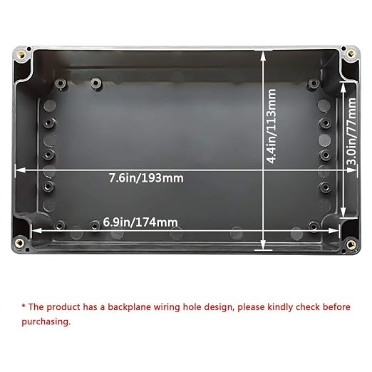 LeMotech Project Box ABS Plastic IP65 Waterproof Dustproof Electrical Junction - Image 2