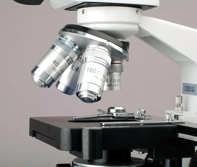 AmScope 40X-2500X LED Digital Monocular Compound Microscope - Image 4