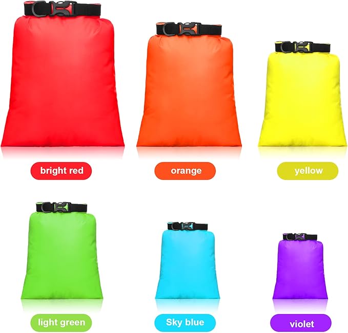 Shappy 6/12 Pcs Waterproof Dry Bags, Lightweight Outdoor Waterproof Dry Stuff - Image 5