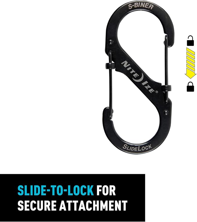 Nite Ize S-Biner SlideLock Stainless Steel Dual Locking Carabiner - Image 4