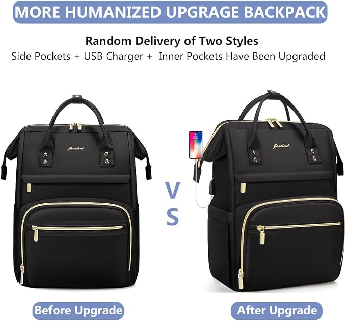 Focdod Backpack for Women 15.6 Inch Laptop Backpack Work Business Backpacks - Image 8