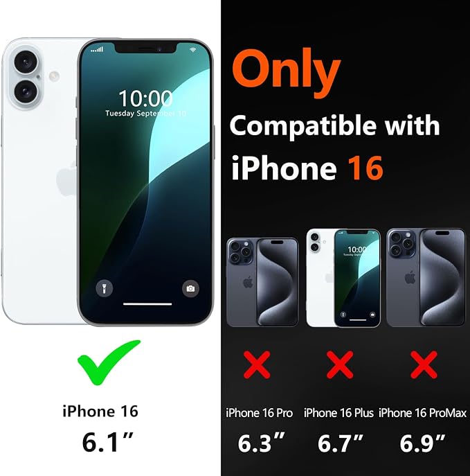for iPhone 16 Case Heavy Duty Protection Phone Case Cover - Image 2