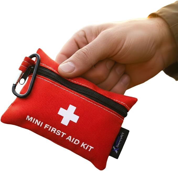 Lightning X Mini First Aid Kit – Compact 20 Piece Emergency Medical Kit by LightningXProducts