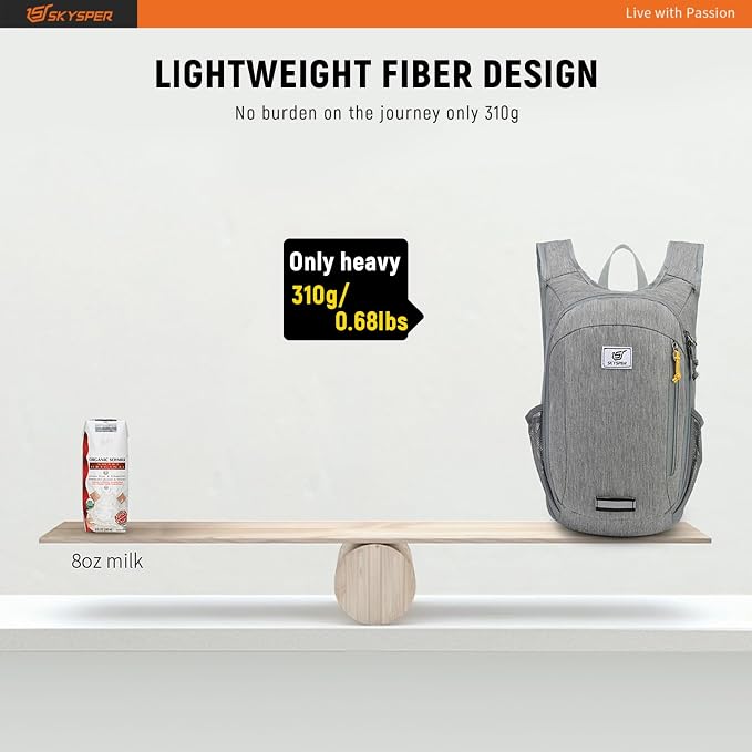 SKYSPER Small Daypack 10L/15L/20L Hiking Backpack Packable Lightweight Travel - Image 2