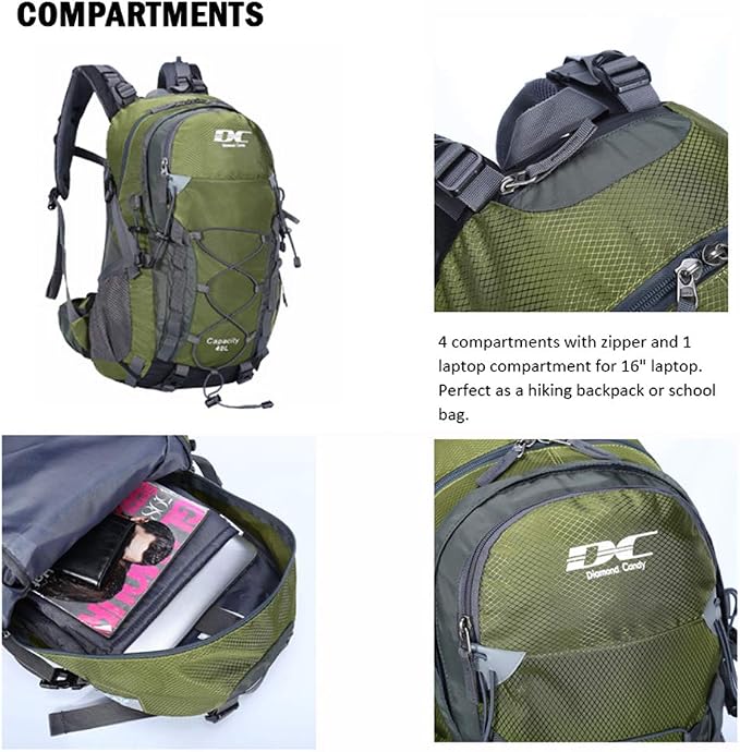 Diamond Candy Waterproof Hiking Backpack - Image 4