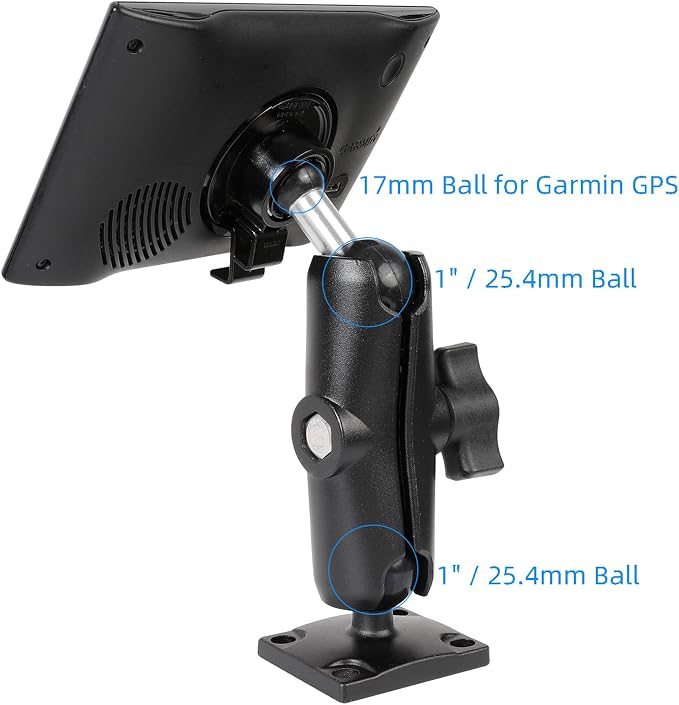 Aluminum GPS Mount with AMPS Drill Base Compatible Replacement - Image 2