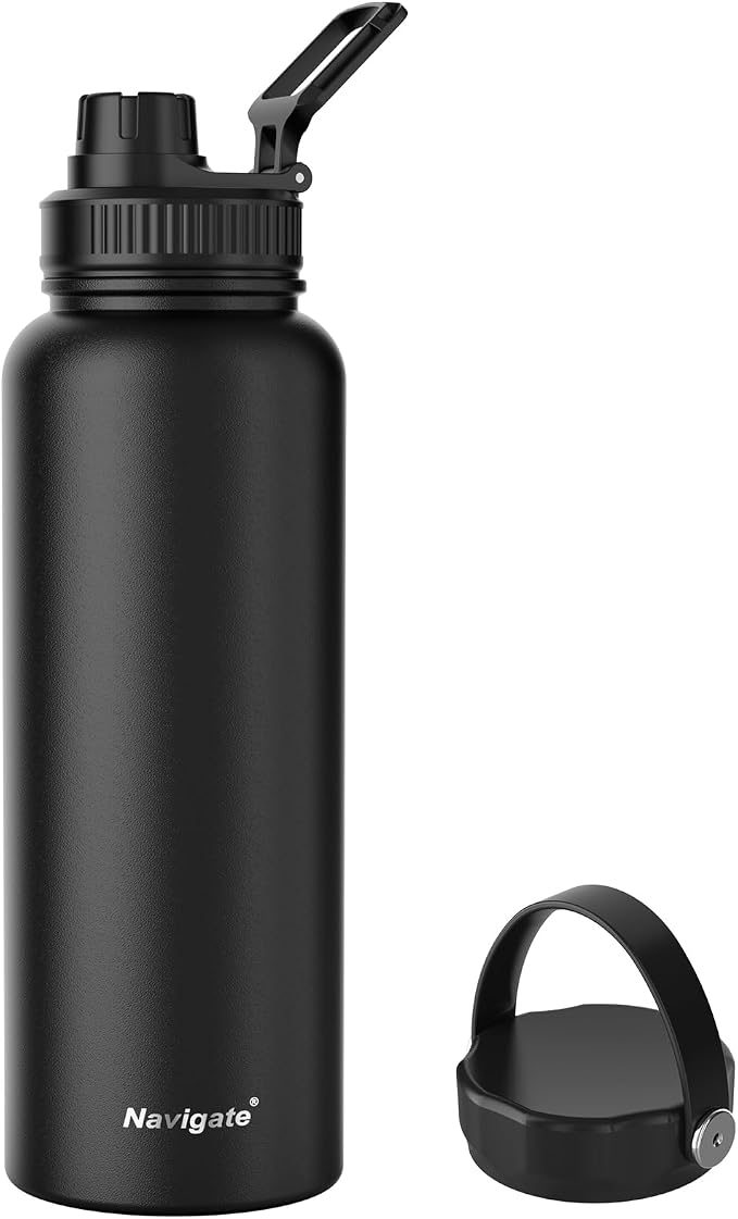 Navigate 40 oz Insulated Stainless Steel Sports Water Bottle by Navigate