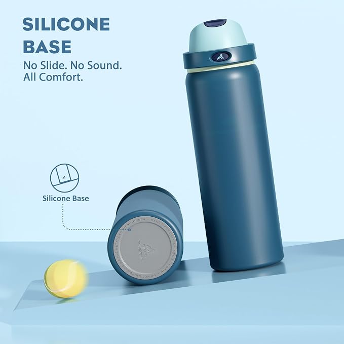POWCAN 32 oz Insulated Water Bottle: 2-in-1 Lid - Image 6
