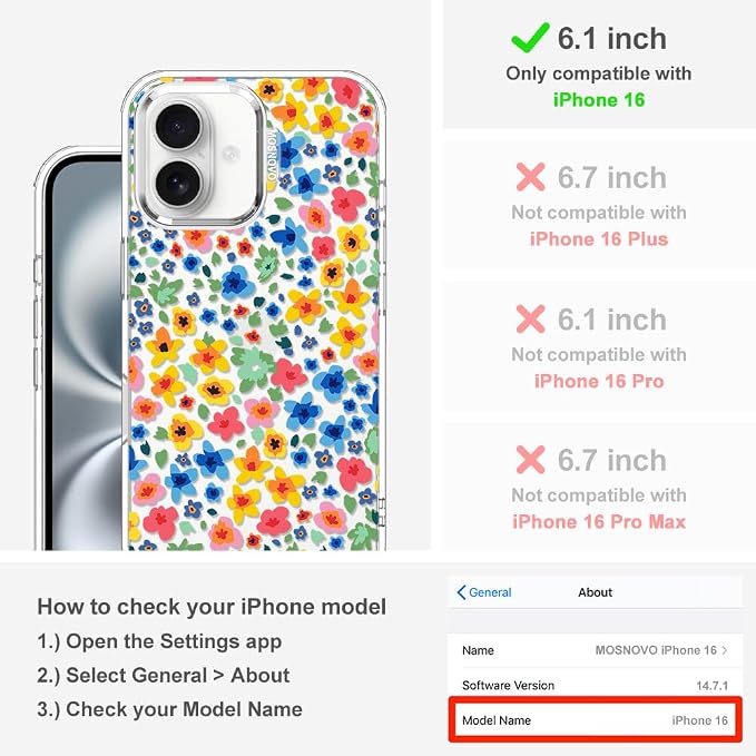 MOSNOVO Case for iPhone 16 - Image 2