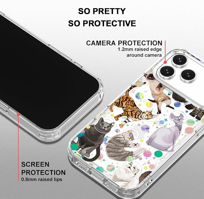 MOSNOVO for iPhone 17 Pro Max Case | Military Grade 6.6ft Drop Tested | Camera - Image 4