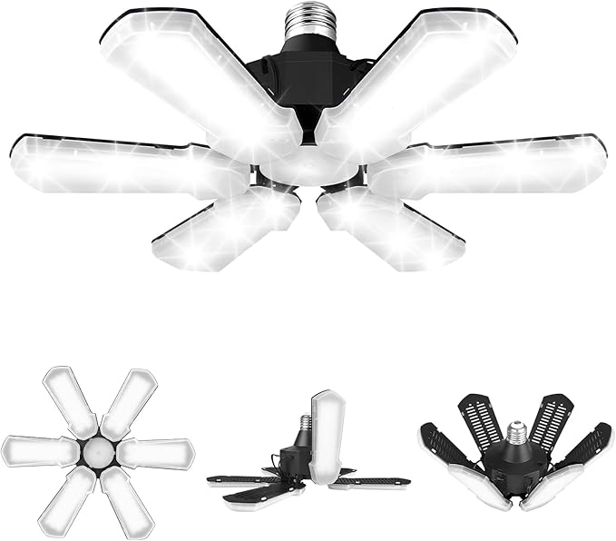 TANBABY 1 Pack LED Garage Lights, 150W Deformable Garage Light Bulb, 15000LM by Tanbaby