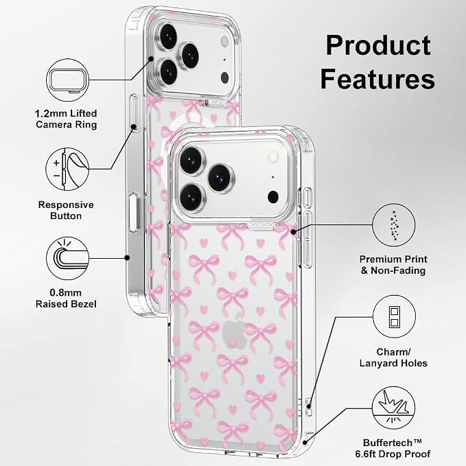 MOSNOVO for iPhone 17 Pro Max Case | Military Grade 6.6ft Drop Tested | Camera - Image 7