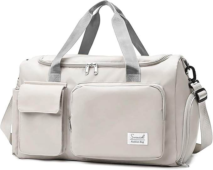 Suruid Travel Duffel Bag with Shoes Compartment Sports Gym Bag with Dry Wet by SURUID