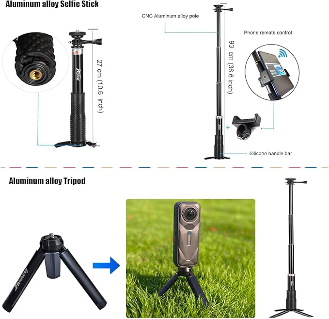 Accessories Kit for Insta360 X5 / X4 Camera Mount Bundle - Image 5