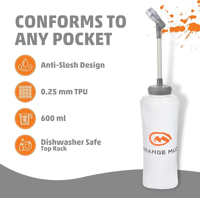 Orange Mud 600ml Soft Flask - Image 4