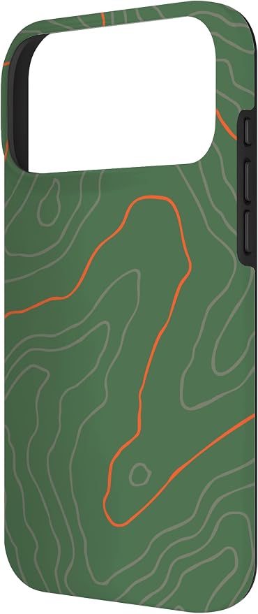 Backcountry Topo Guide Orange Lines Topographical Map Case - Image 2