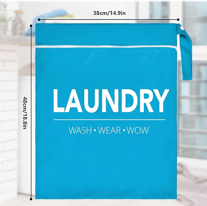 Sylfairy 2 Pcs Large Travel Laundry Bags, Waterproof Wet Dry Bags, Washable - Image 7