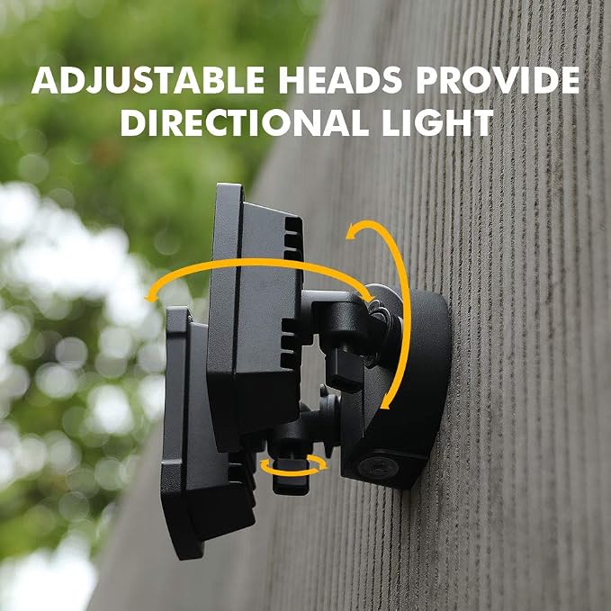 LUTEC LED 3500 Lumen 32W 5000K Integrated Dual-Head Floodlight Outdoor Dusk to - Image 6