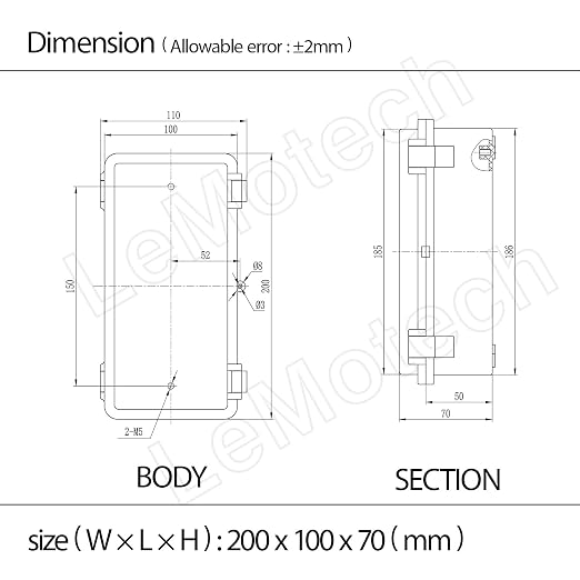 Junction Box ABS Plastic IP65 Waterproof Dustproof Universal Electrical - Image 8