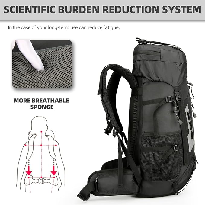King'sGuard 60L Hiking Backpack - Image 2
