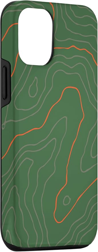 Backcountry Topo Guide Orange Lines Topographical Map Case - Image 3