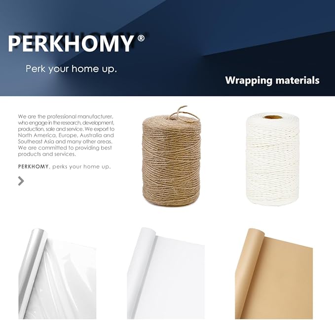 PerkHomy 800 Feet Natural Jute Twine Long Twine String - Image 5