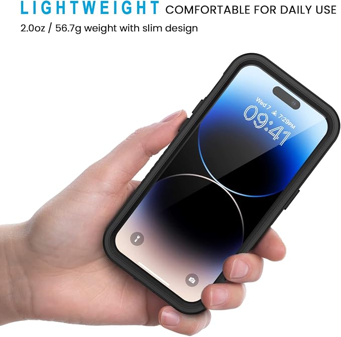 Lanhiem for iPhone 14 Pro Max Case, IP68 Waterproof Dustproof Case - Image 4