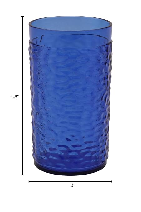 G.E.T. 3312-CB Heavy-Duty Shatterproof Plastic Pebbled Tumbler, 12 Ounce - Image 6