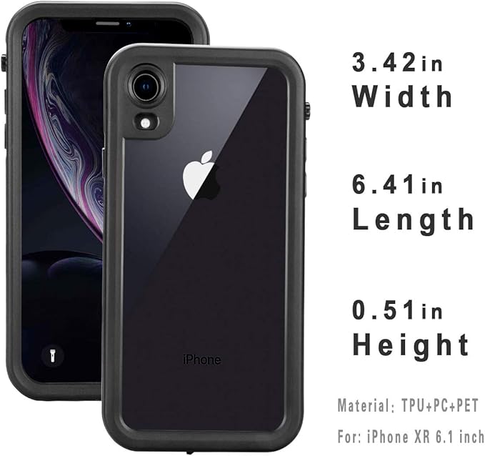 Compatible with Apple iPhone XR Case, Full-Body Protective Waterproof Case - Image 4