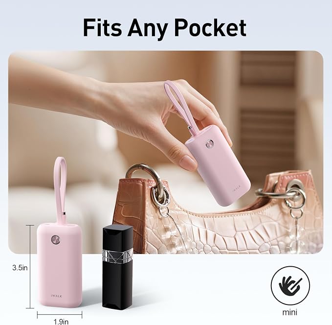 iWALK Mini Portable Charger 10, 22.5W USB-C Fast Charging Power Bank - Image 2