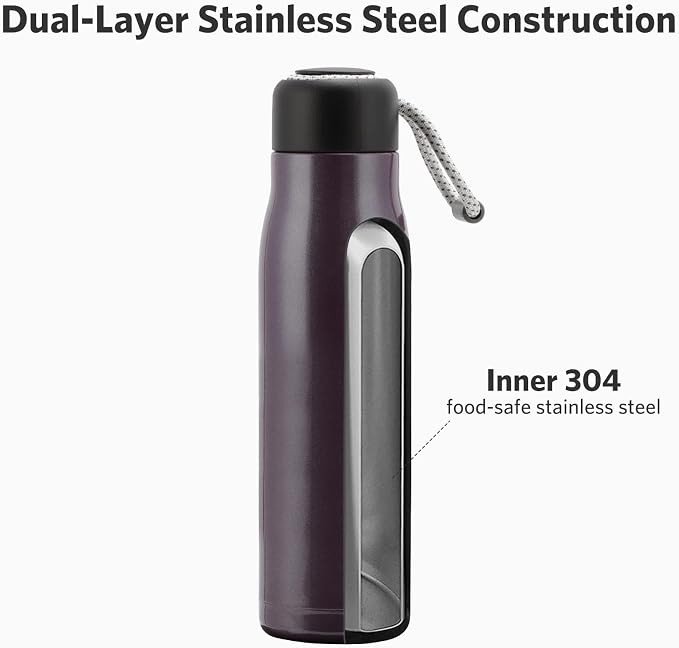 Dusgut 17 oz Stainless Steel Water Bottle Double Wall Vacuum Insulated Kids - Image 4