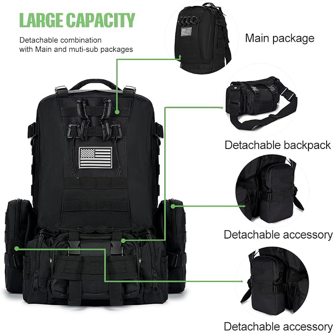 Large Military Tactical Backpack - Image 7