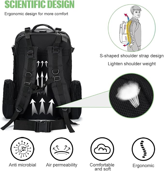 Large Military Tactical Backpack - Image 4