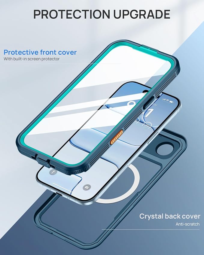 Lanhiem Magnetic for iPhone Air Phone Case, IP68 Waterproof Dustproof Phone - Image 5