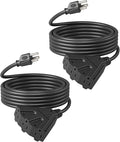 DEWENWILS Extension Cord Multiple Outlet Weatherproof, 15 FT Tri-Tap Cords by DEWENWILS