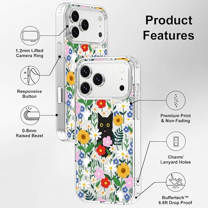 MOSNOVO for iPhone 17 Pro Max Case | Military Grade 6.6ft Drop Tested | Camera - Image 7