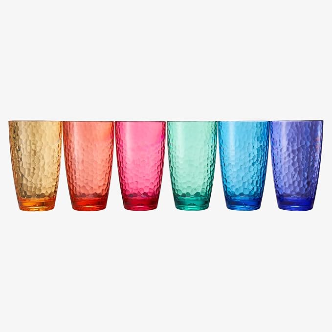 Khen Iceberg Plastic Reusable Drinking Glasses Restaurant Cups Style 19 oz - Image 6