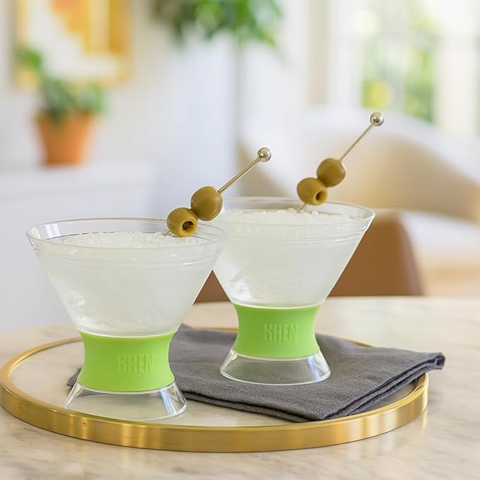 Cooling Martini Glasses Set of 2 – 10oz Freezer Gel Cocktail Cups – Double Wall - Image 6