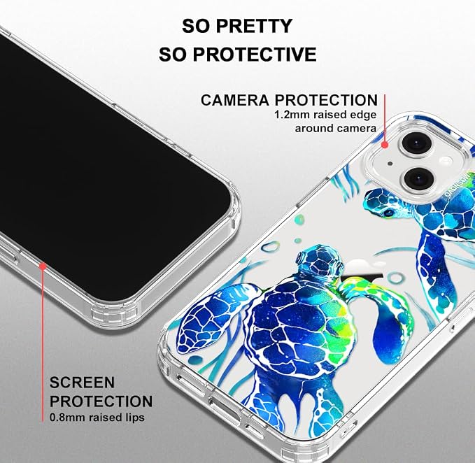 MOSNOVO for iPhone 13/14 Case | Military Grade 6.6ft Drop Tested | Clear - Image 5