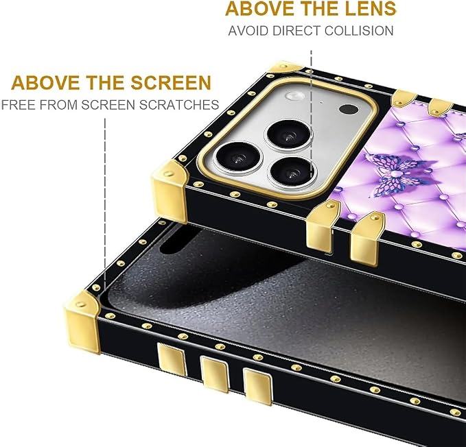 for iPhone 17 Pro Case Luxury Golden Decoration - Image 7