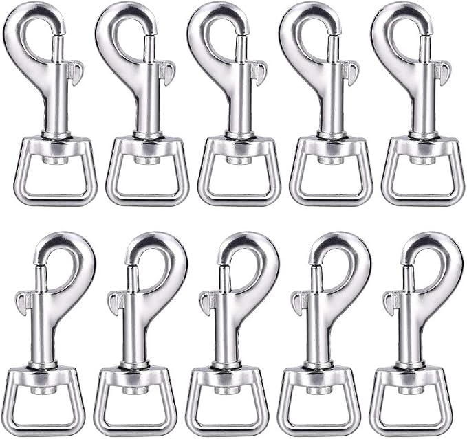 Swivel Snap Hooks, Lucky Goddness 20pcs Metal Heavy Duty Square Eye Clasp by LuckyGoddness