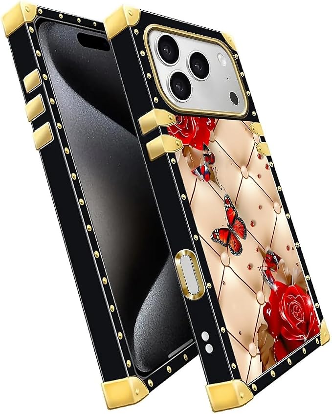 for iPhone 17 Pro Case Luxury Golden Decoration - Image 3