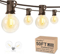 50Ft LED Globe String Lights Shatterproof Waterproof G40 Outdoor Patio String by Goothy