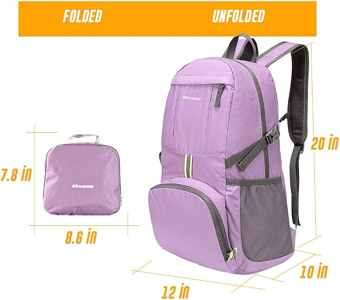 35L Lightweight Packable Backpack Waterproof Durable Hiking Travel Backpack - Image 3