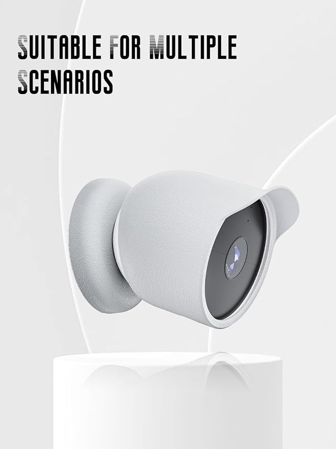 2-Pack Cover for Google Nest Cam Outdoor or Indoor, FJIASTB Soft Silicone - Image 7